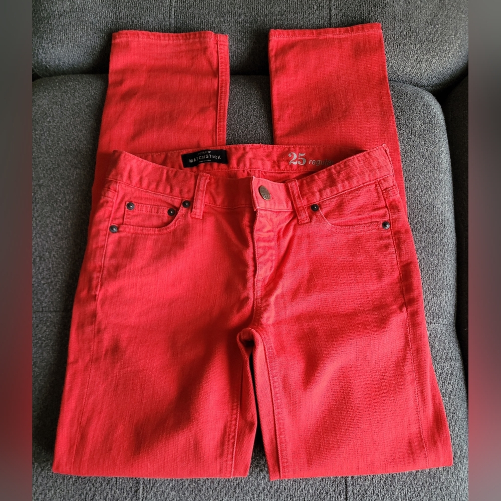 J.Crew matchstick jeans in size 25.